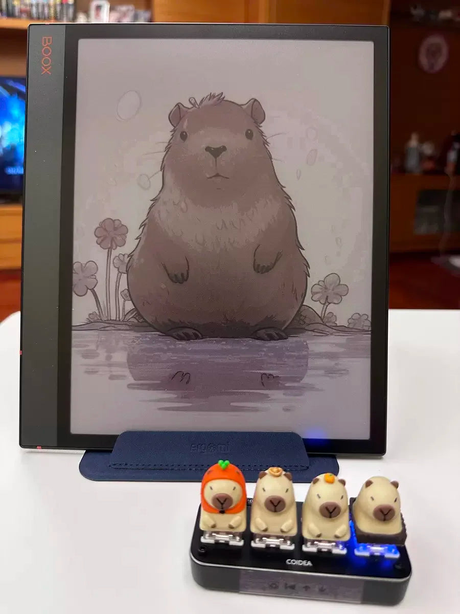 MiFuny Capybara Keycap Animal Artisan Keyboard Cap Resin Custom KeyCaps for Mechanical Keyboard Accessories Cute Point Keycap
