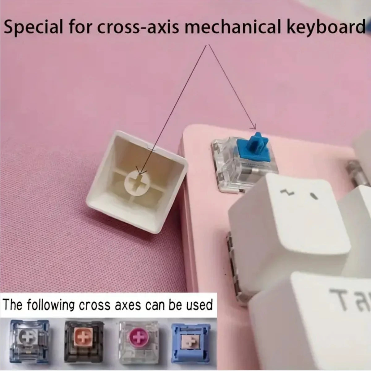 Anime Cute Little Cat Keycap Cartoon Cat Personalized Resin Kawaii Cartoon Girl MX Switch Keycaps Creative Keyboard Caps