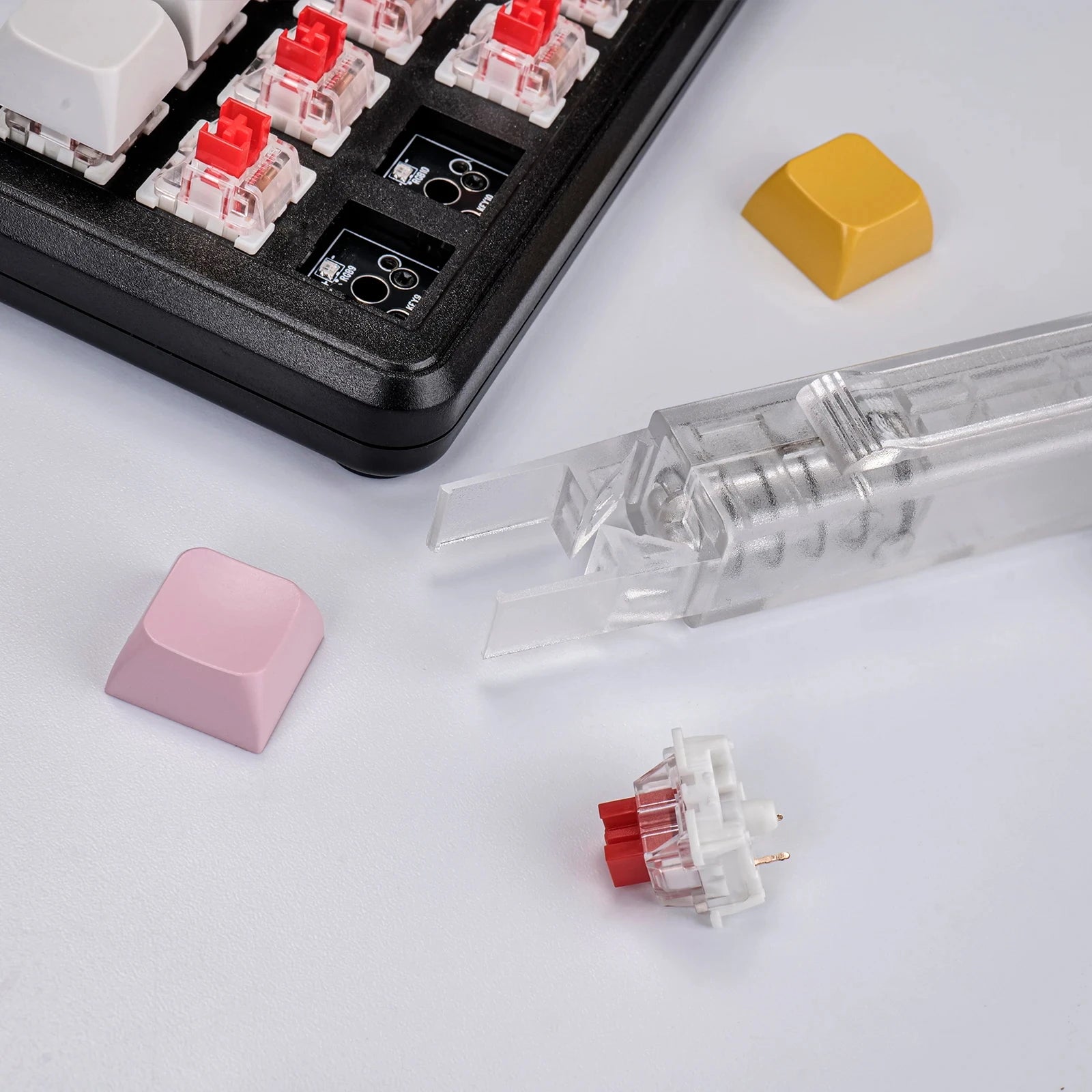 2 in 1 Switch Puller Keycap Puller Key Switch Keycap Puller for Mechanical Keyboard Gaming Keyboard Switches DIY Cleaning Tool