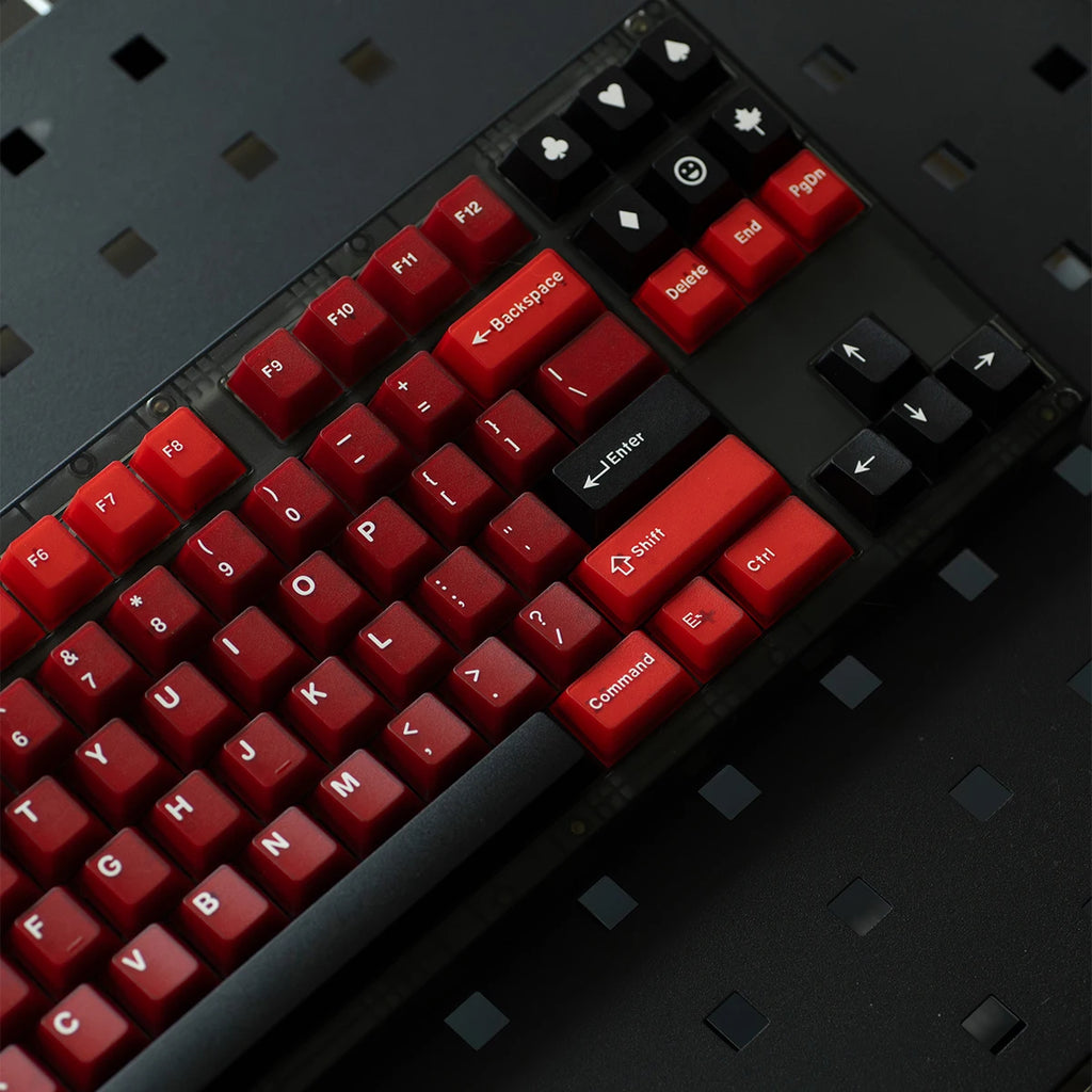 164 Keys Latte Coffee Keycaps Retro Brown Translucent keycaps Cherry Profile Double Shot PBT PC keycap For Mechanical Keyboard