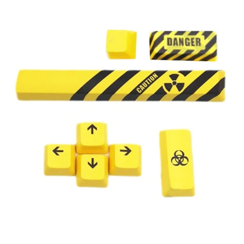 8PCS  PBT OEM Keycap Space Enter Direction Keys Caps 1.25U 10mm DyeSUB Personality for Mechanical Keyboard PBT Keycaps