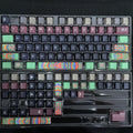 Dancheong Korean keycaps Retro Side Engraved Translucent Pbt Theme Keycap For Mechanical Keyboard 단청 와글바글 염료승화 PBT 키캡