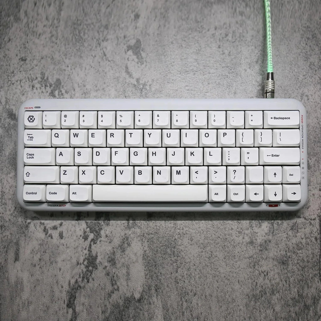 K135 Minimalist White Keycap PBT Thermal Sublimation XDA Concise Japanese Korea Key Cap Adaptive Mechanical Keyboard Keycaps