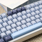 164 Keys Latte Coffee Keycaps Retro Brown Translucent keycaps Cherry Profile Double Shot PBT PC keycap For Mechanical Keyboard
