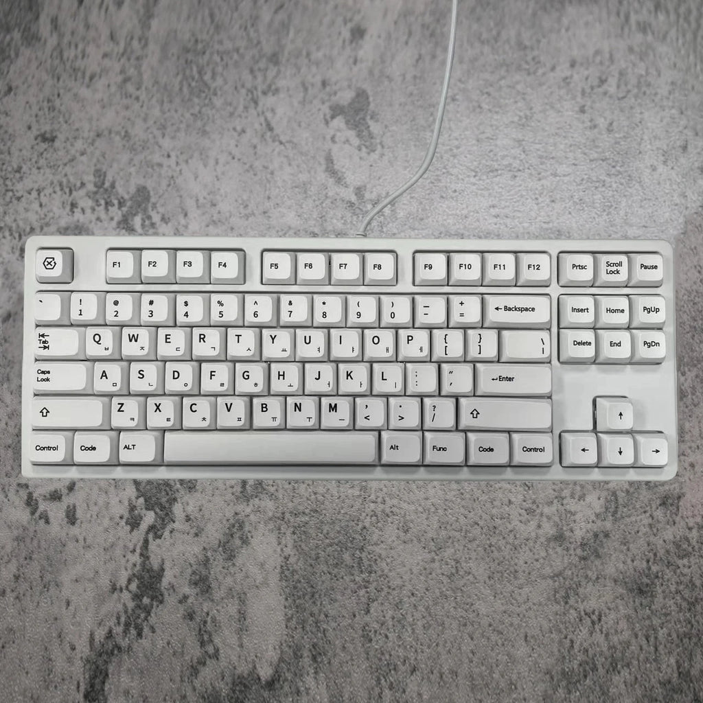 K135 Minimalist White Keycap PBT Thermal Sublimation XDA Concise Japanese Korea Key Cap Adaptive Mechanical Keyboard Keycaps