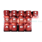 13Key Anti Slip Caps Mechanical Keyboard Keycaps Slip Proof with Backlights Enhances Typing and Gaming For K70 K95