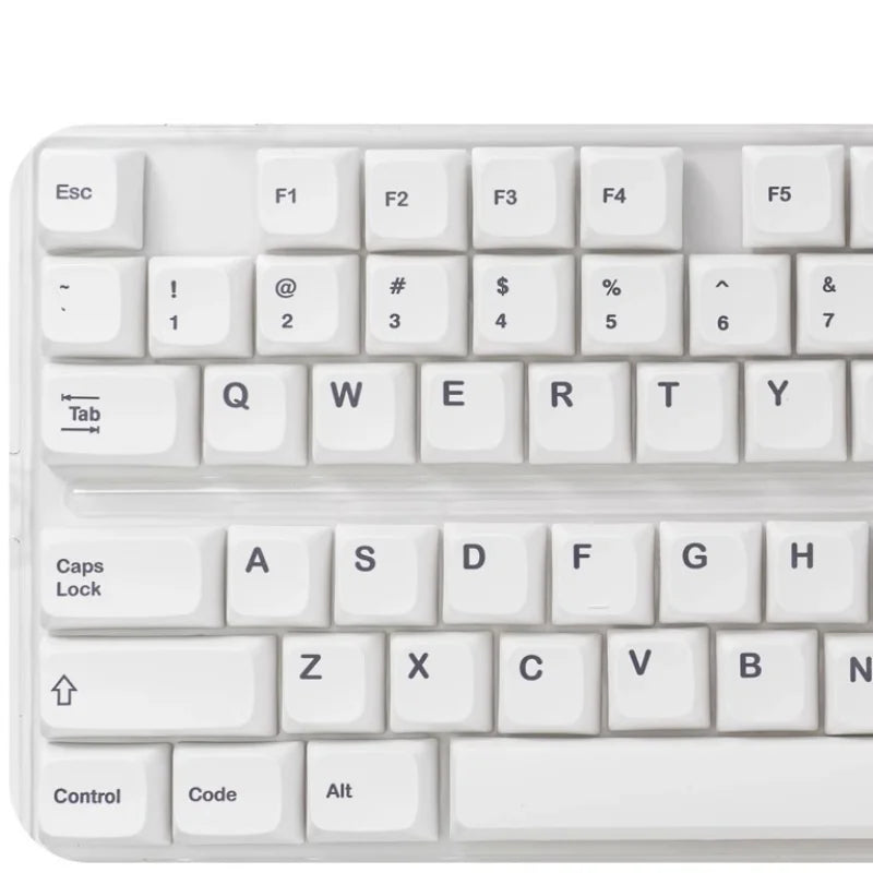 K135 Minimalist White Keycap PBT Thermal Sublimation XDA Concise Japanese Korea Key Cap Adaptive Mechanical Keyboard Keycaps