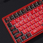 Anime Keycap Set PBT Five-sided Sublimation Ergonomic Original Height Asuka Langley Soryu Mechanical Keyboard Translucent Keycap