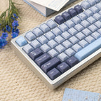 164 Keys Latte Coffee Keycaps Retro Brown Translucent keycaps Cherry Profile Double Shot PBT PC keycap For Mechanical Keyboard