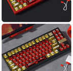 Anime Keycap Set PBT Five-sided Sublimation Ergonomic Original Height Asuka Langley Soryu Mechanical Keyboard Translucent Keycap
