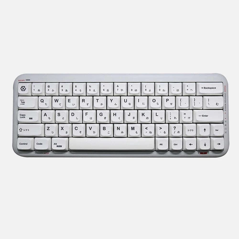 K135 Minimalist White Keycap PBT Thermal Sublimation XDA Concise Japanese Korea Key Cap Adaptive Mechanical Keyboard Keycaps
