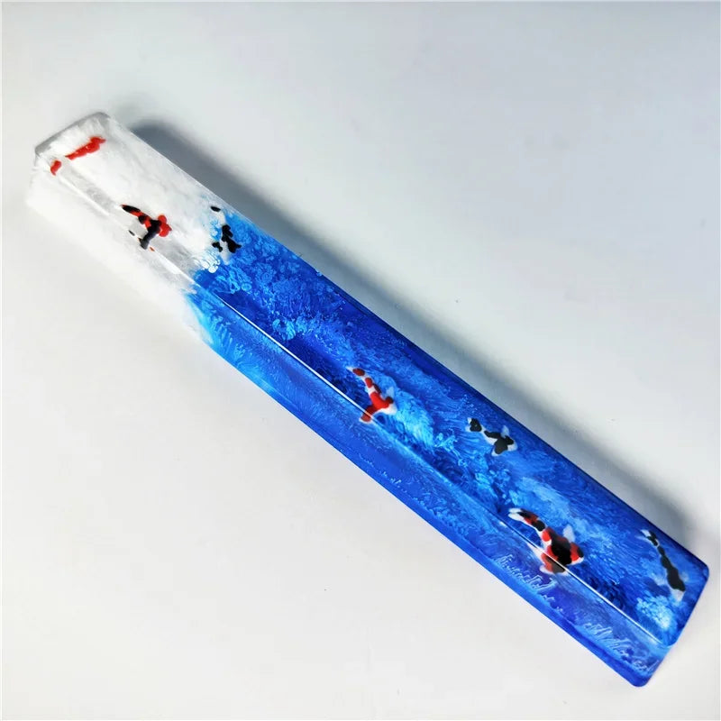 ECHOME Koi Fish Spacebar Keycaps 6.25U Custom Resin DIY Cherry Spacebar Keycaps MX Switch Translucent Keycap Mechanical Keyboard