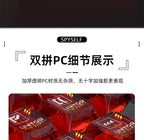Anime Keycap Set PBT Five-sided Sublimation Ergonomic Original Height Asuka Langley Soryu Mechanical Keyboard Translucent Keycap