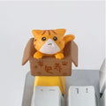 Customization Cute Cat Keycap Mechanical Keyboard Keycaps Artisan Anime Kawaii Keycap PBT Axis Cherry MX Cute Cat Diy Key Cap