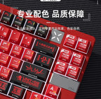 Anime Keycap Set PBT Five-sided Sublimation Ergonomic Original Height Asuka Langley Soryu Mechanical Keyboard Translucent Keycap